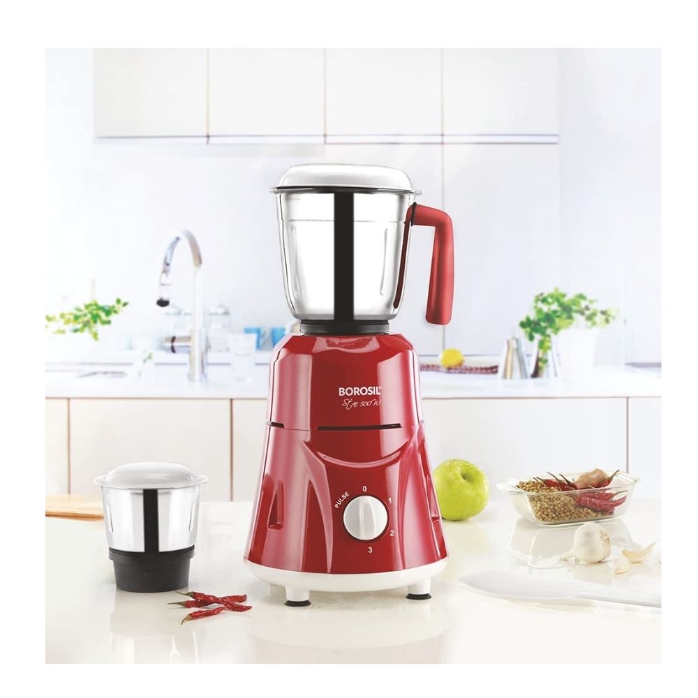 Star 500 W- 2 Jar Mixer Grinder Maroon