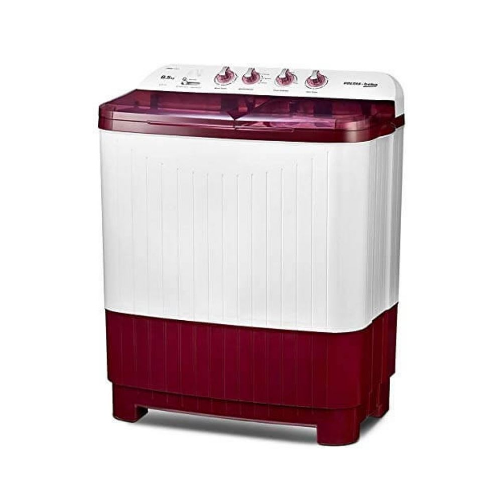 Voltas Beko 8.5 kg Semi-Automatic Top Loading Washing Machine (WTT85DBRT, Burgundy)