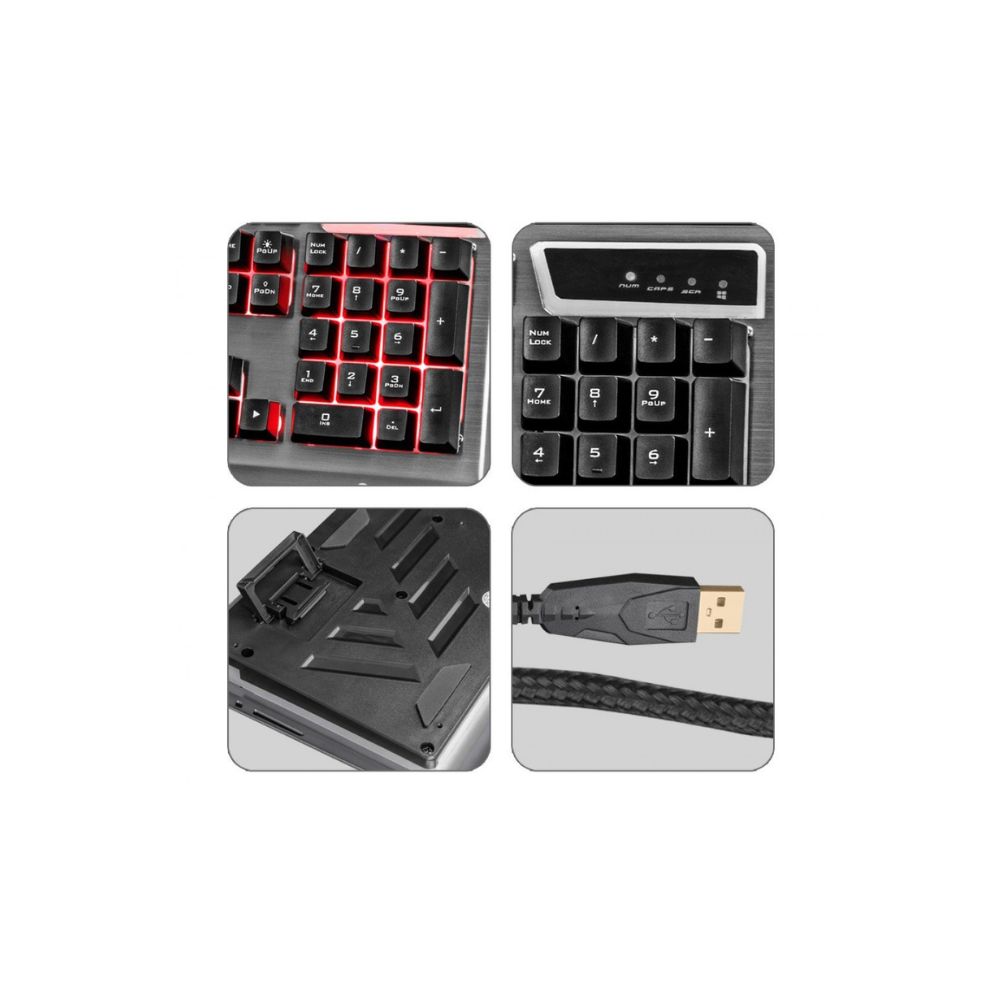 Zebronics Zeb-Transformer Gaming Keyboard and Mouse Combo (USB, Braided Cable)
