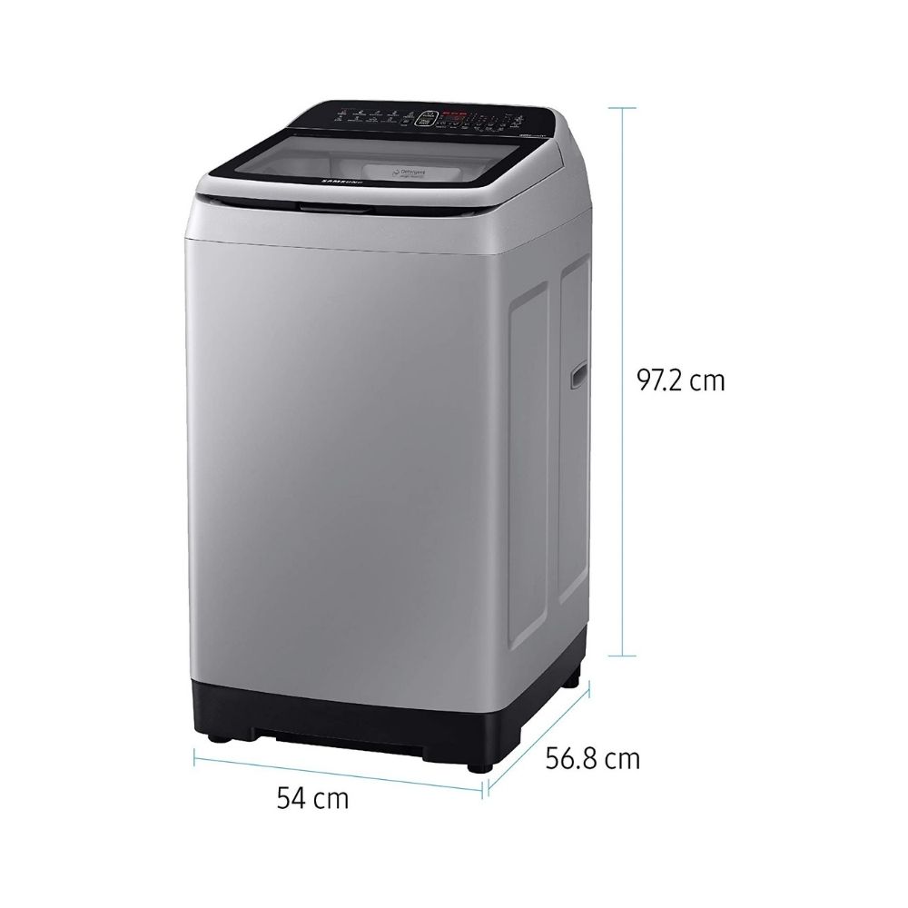 Samsung 6.5 Kg Inverter 5 star Fully-Automatic Top Loading Washing Machine (WA65N4561SS/TL, Imperial Silver, Wobble Technology)