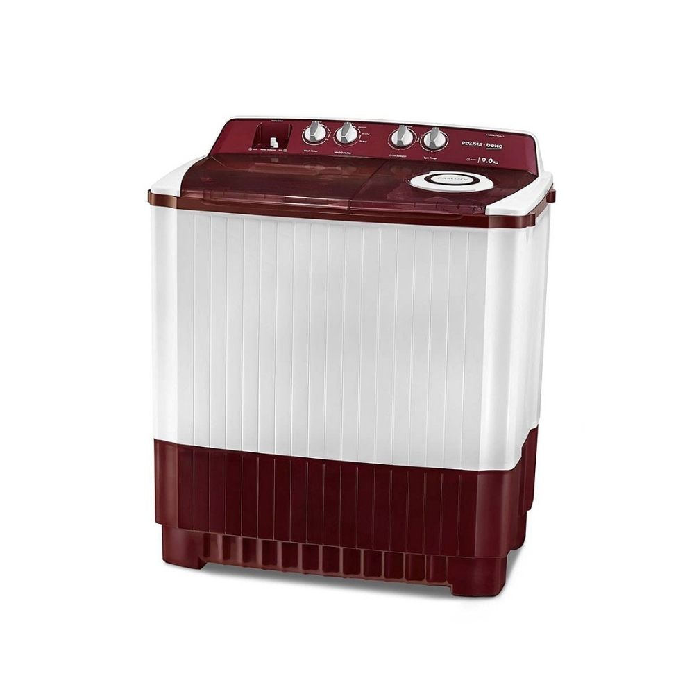 Voltas Beko 9 kg Semi Automatic Washing Machine (Burgundy) WTT90ABRT