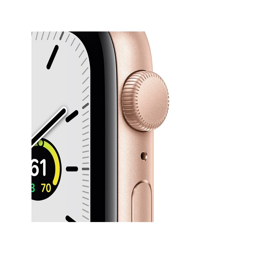 Apple Watch SE GPS MKQ53HN/A 44 mm Aluminium Case  (Gold Strap, Regular)
