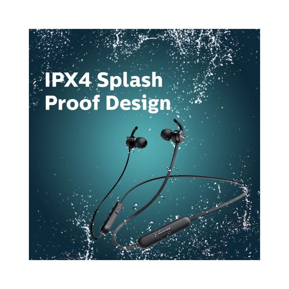 Philips Audio TAE1205BK/00 Bluetooth Wireless in Ear Earphones with Mic (Black)