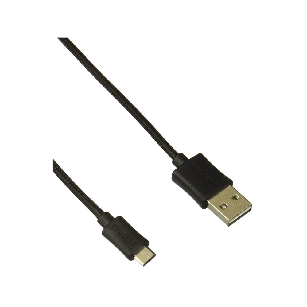 Cygnett CY2006PCCSL USB (Type-A) to Micro USB Data Cable - 3.28 Feet (1 Meter) (Black-Grey)