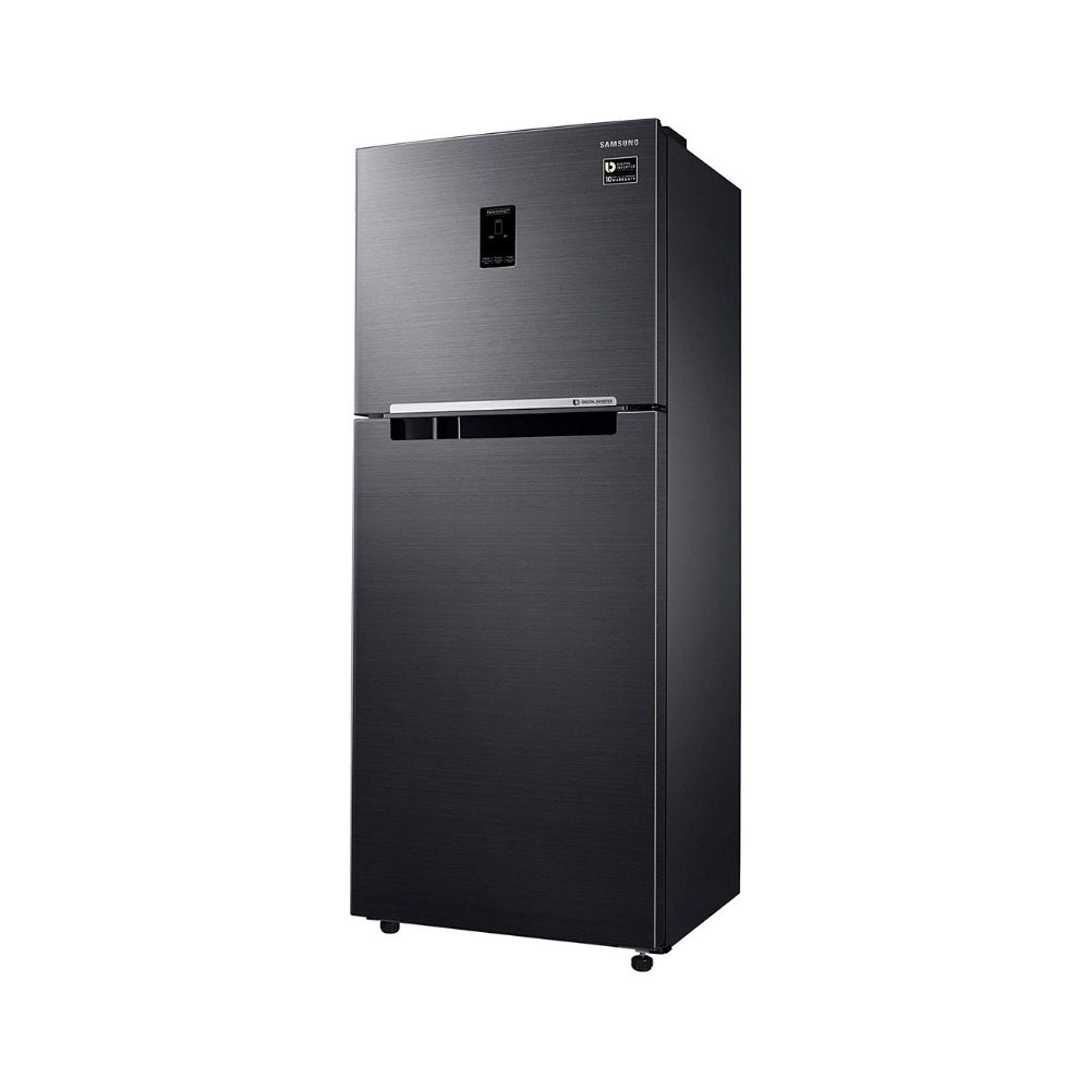 Samsung 394 L 3 Star Inverter Frost-Free Double Door Refrigerator (RT39R553EBS/TL, Black Inox)