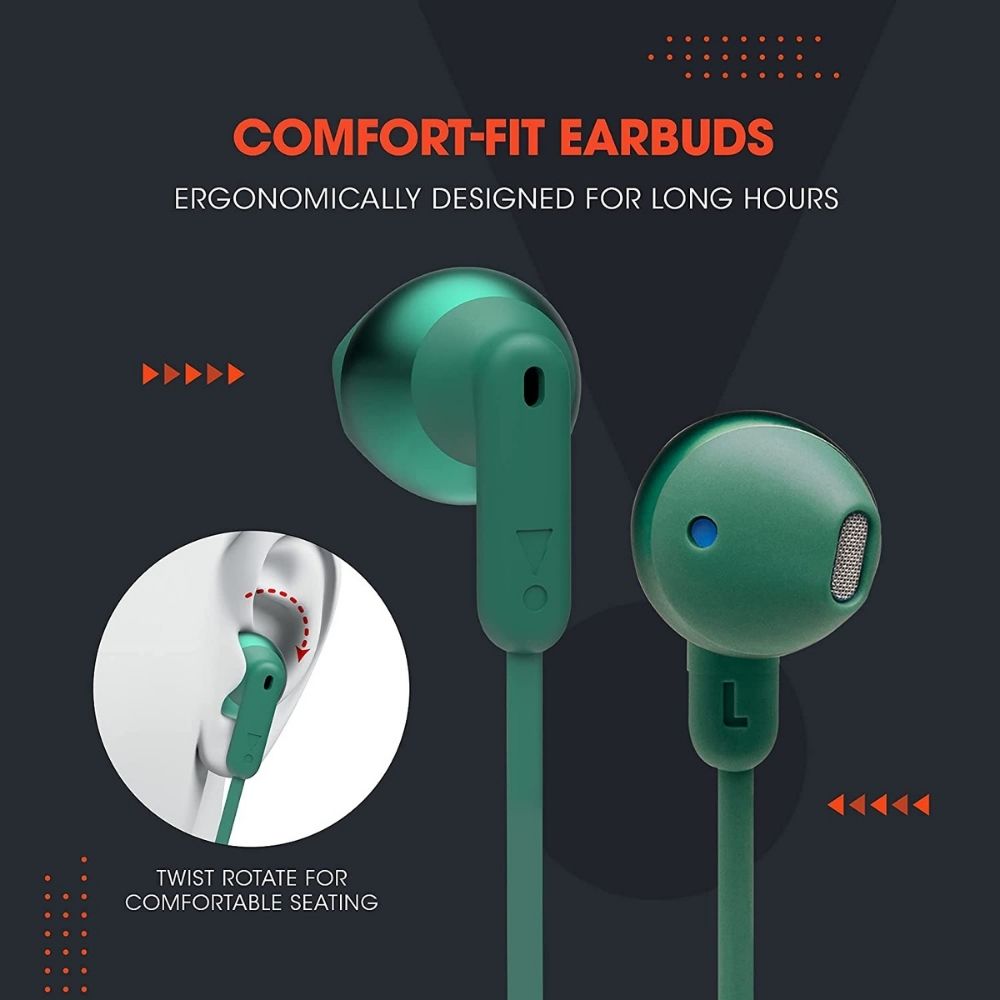 JBL Tune 215BT, Ear Bluetooth Wireless Earphones BT 5.0(Green)