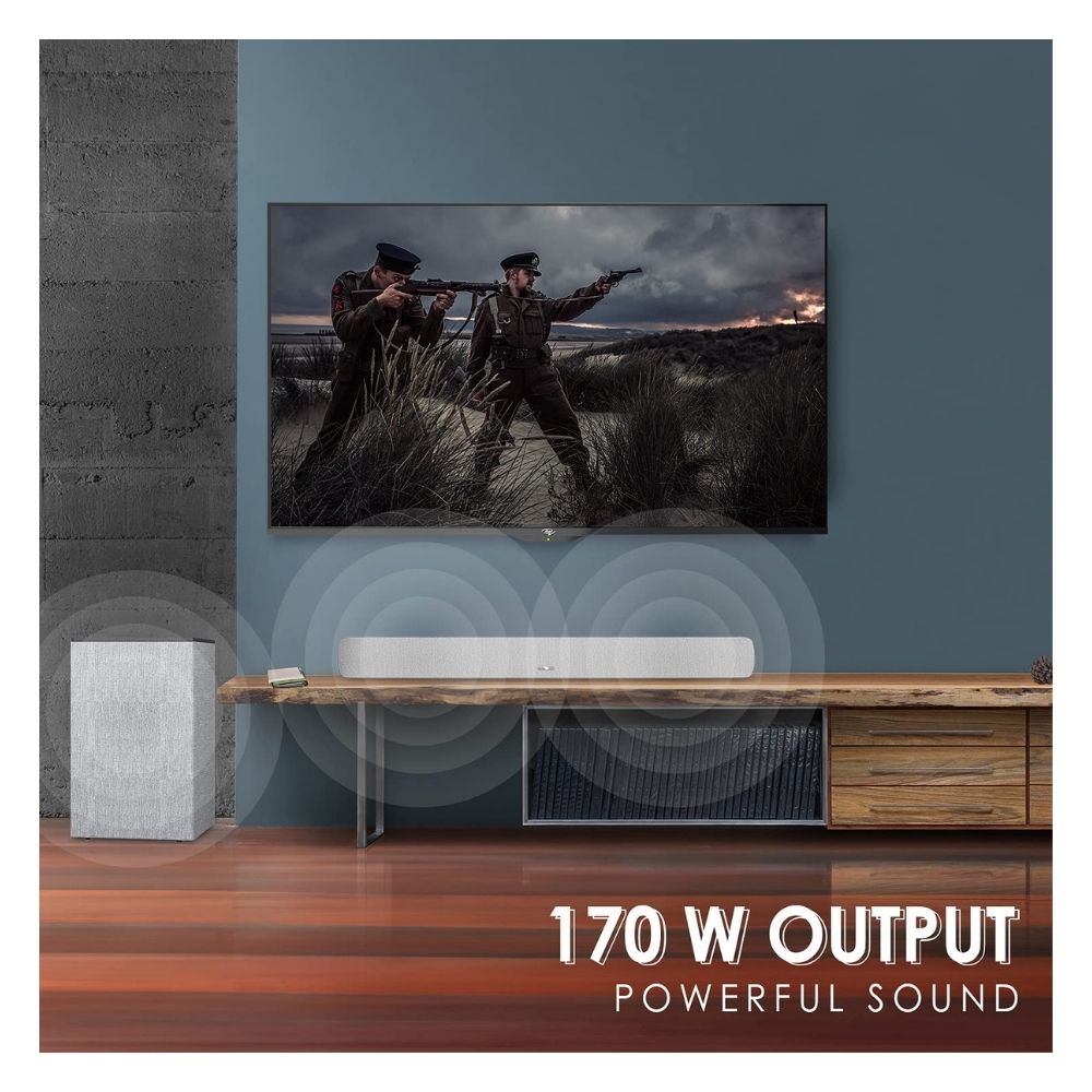 Itel XE-1040WL, 170W Soundbar with Wireless Woofer, DSP, H-ARC, Bluetooth, USB, Optical connectivity in Contemporary arc Design