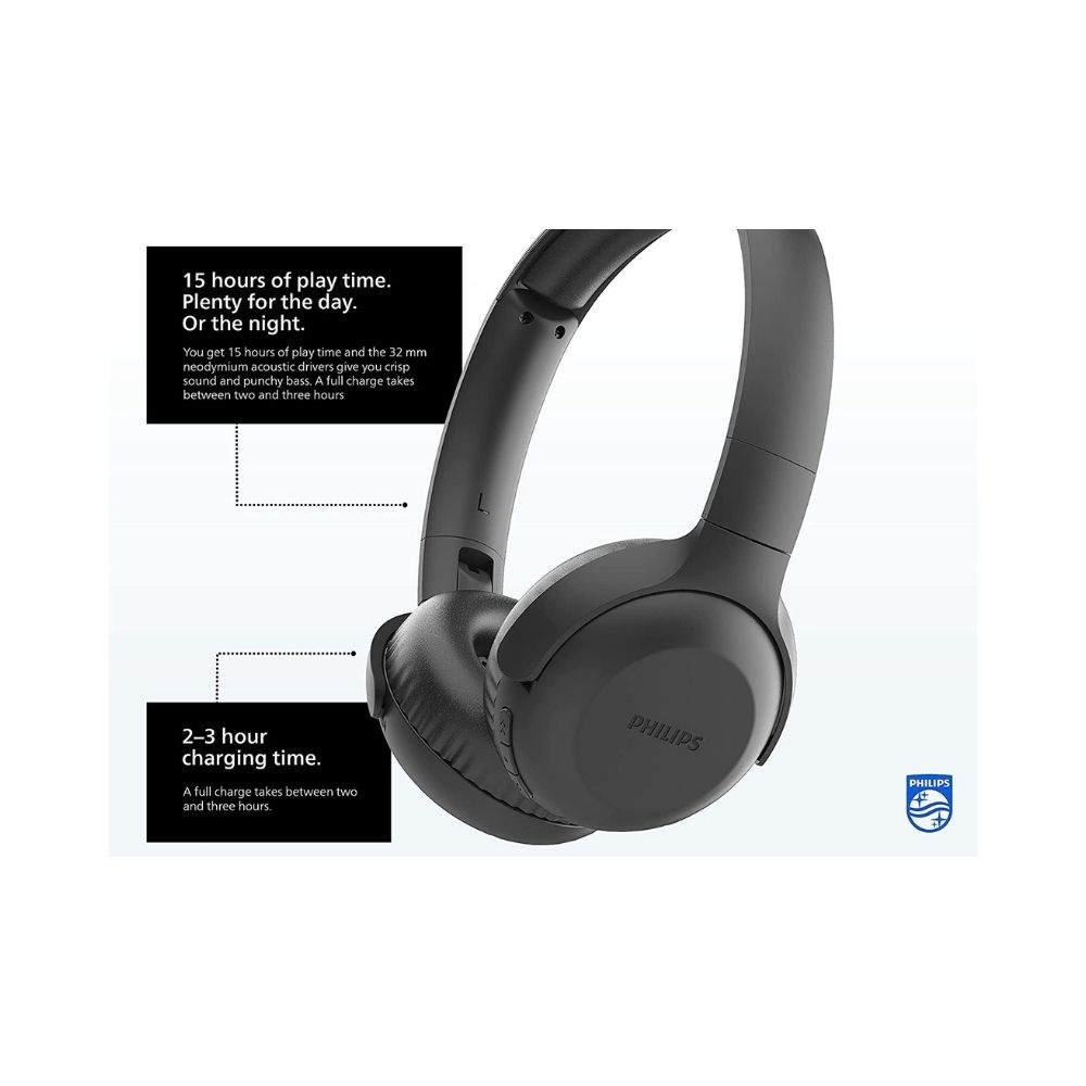 Philips UpBeat TAUH202BK Wireless Bluetooth Headset