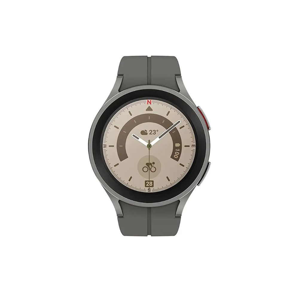 Samsung Galaxy Watch5 Pro Bluetooth (45 mm, Gray Titanium, Compatible with Android only)
