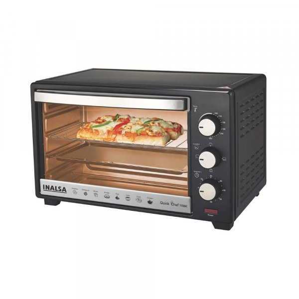 Inalsa Quick Chef 10BK 10L Oven Toaster Griller (Black)