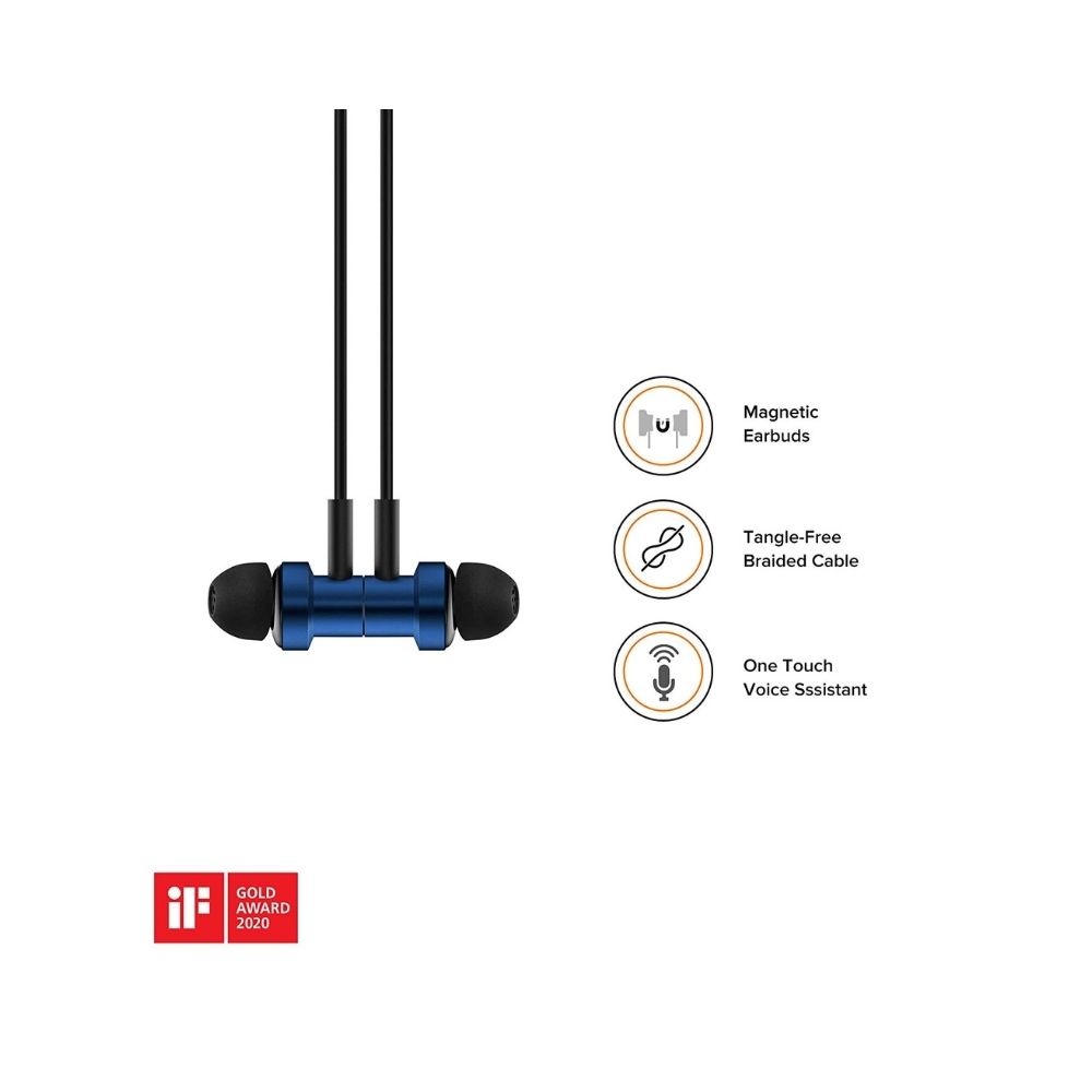 MI Dual Driver Wired in Ear Earphones with Mic (Blue)