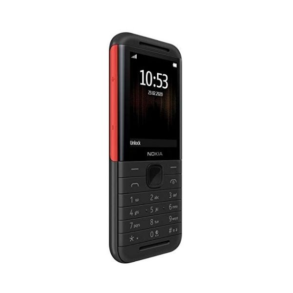 Nokia 5310 Dual SIM Feature Phone with MP3 Player, Wireless FM Radio and Rear Camera (Black/Red)