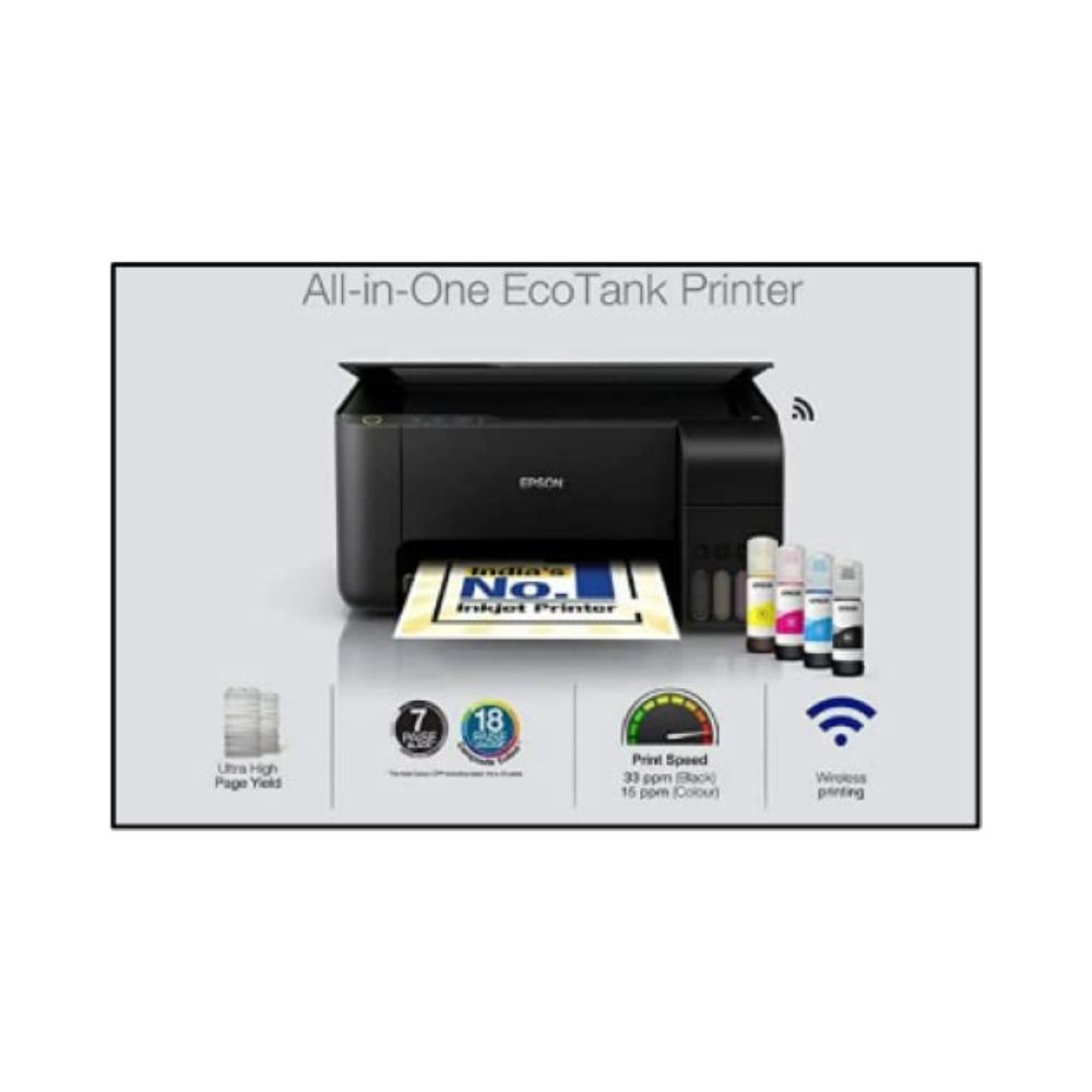 Epson EcoTank L3252 Wi-Fi All-in-One Ink Tank Printer (Black)