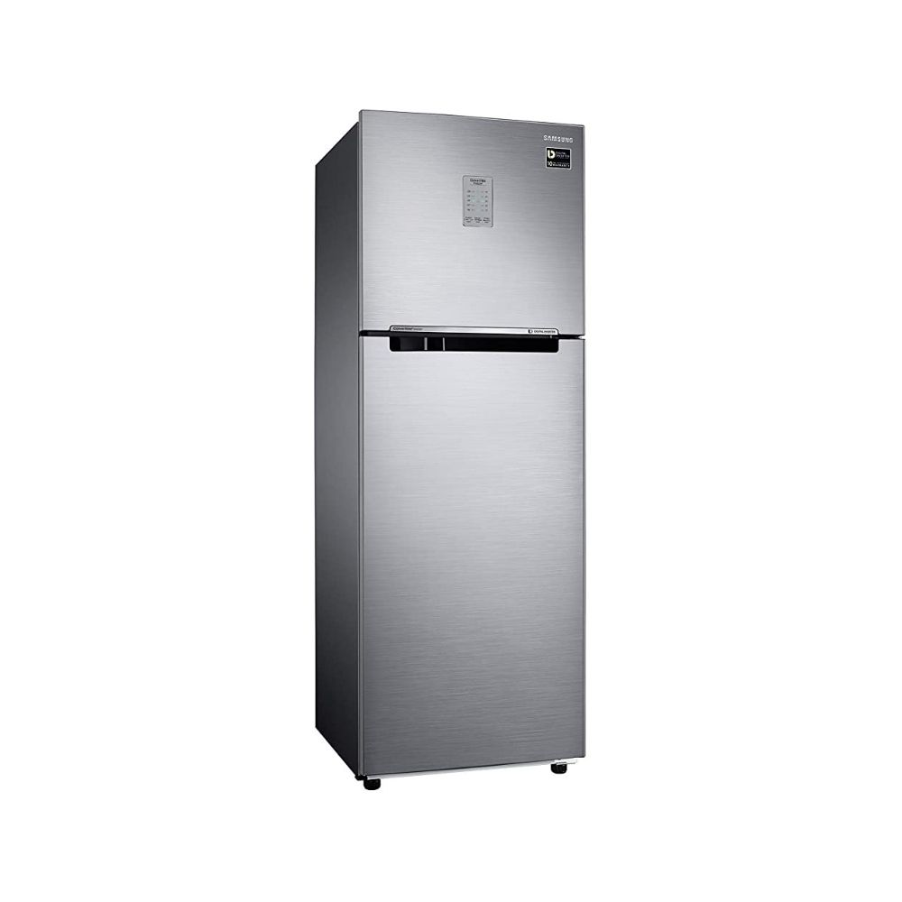 Samsung 275 L 2 Star Inverter Frost-Free Double Door Refrigerator (RT30T3722S8/HL, Elegant Inox, Convertible)