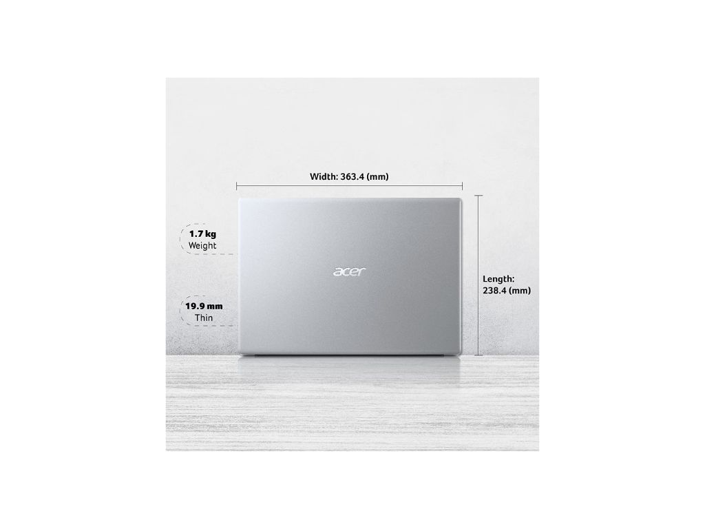 Acer Aspire 3 11th Generation Intel Core i5-1135G7 15.6-inch (39.6 cms) Full HD Laptop - (8 GB/512GB SSD/Windows 11 Home/MS Office/1.7 Kg/Silver) A315-58