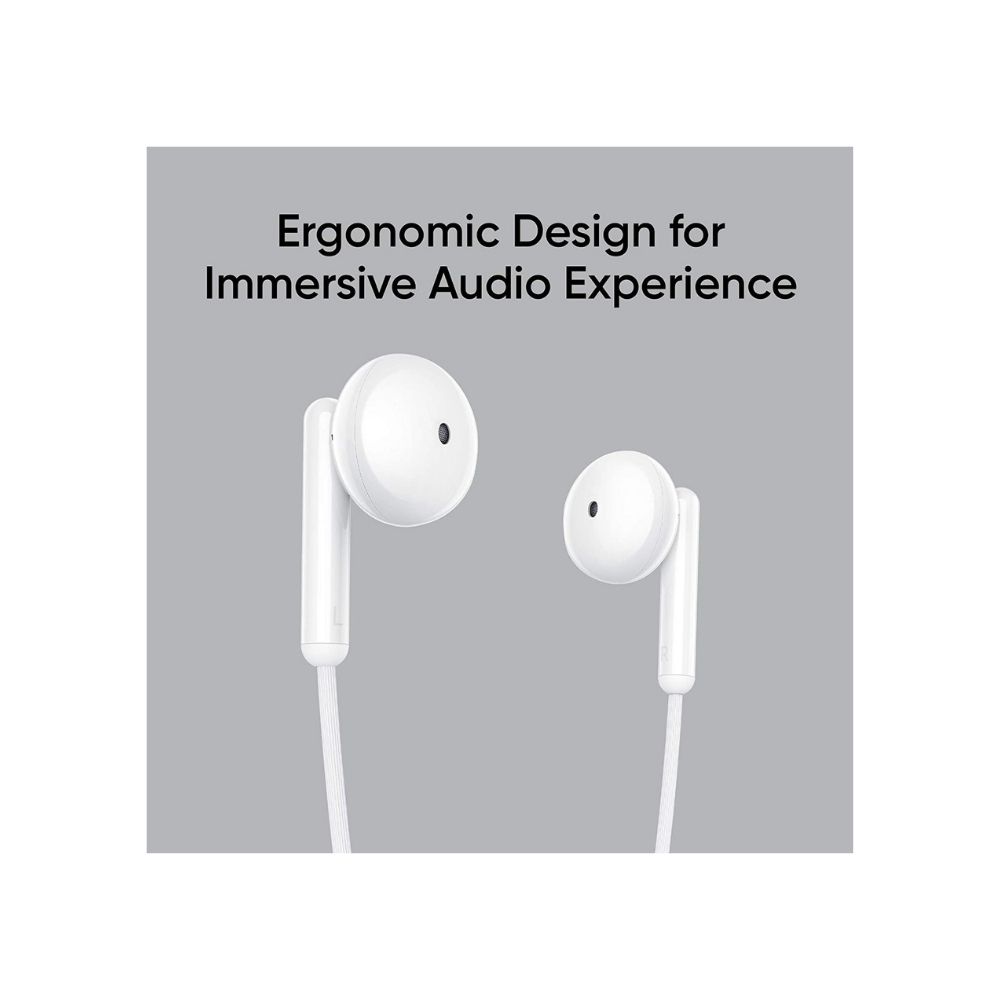 Realme Buds Classic Wired in Ear Earphones with Mic (White)
