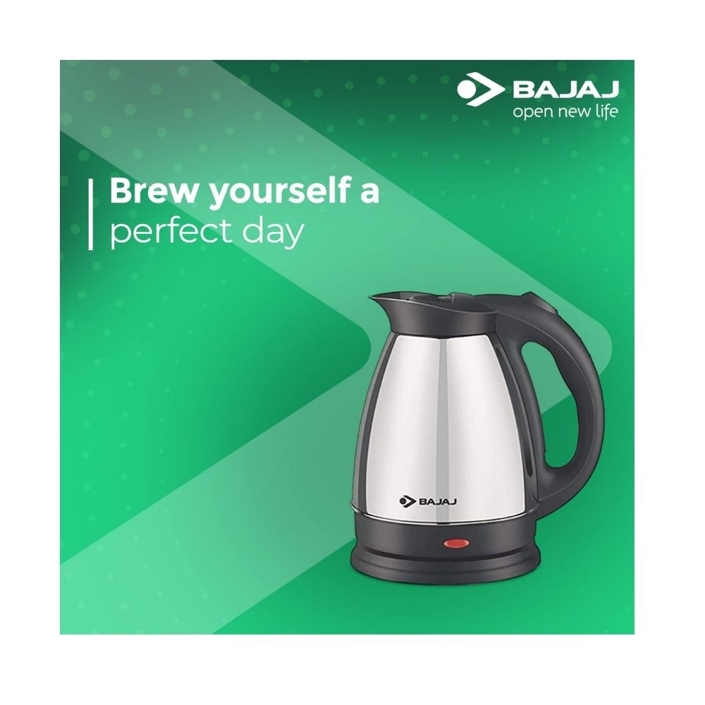 Bajaj Majesty KTX 15 1.7 Litre Kettle (Black and Silver)