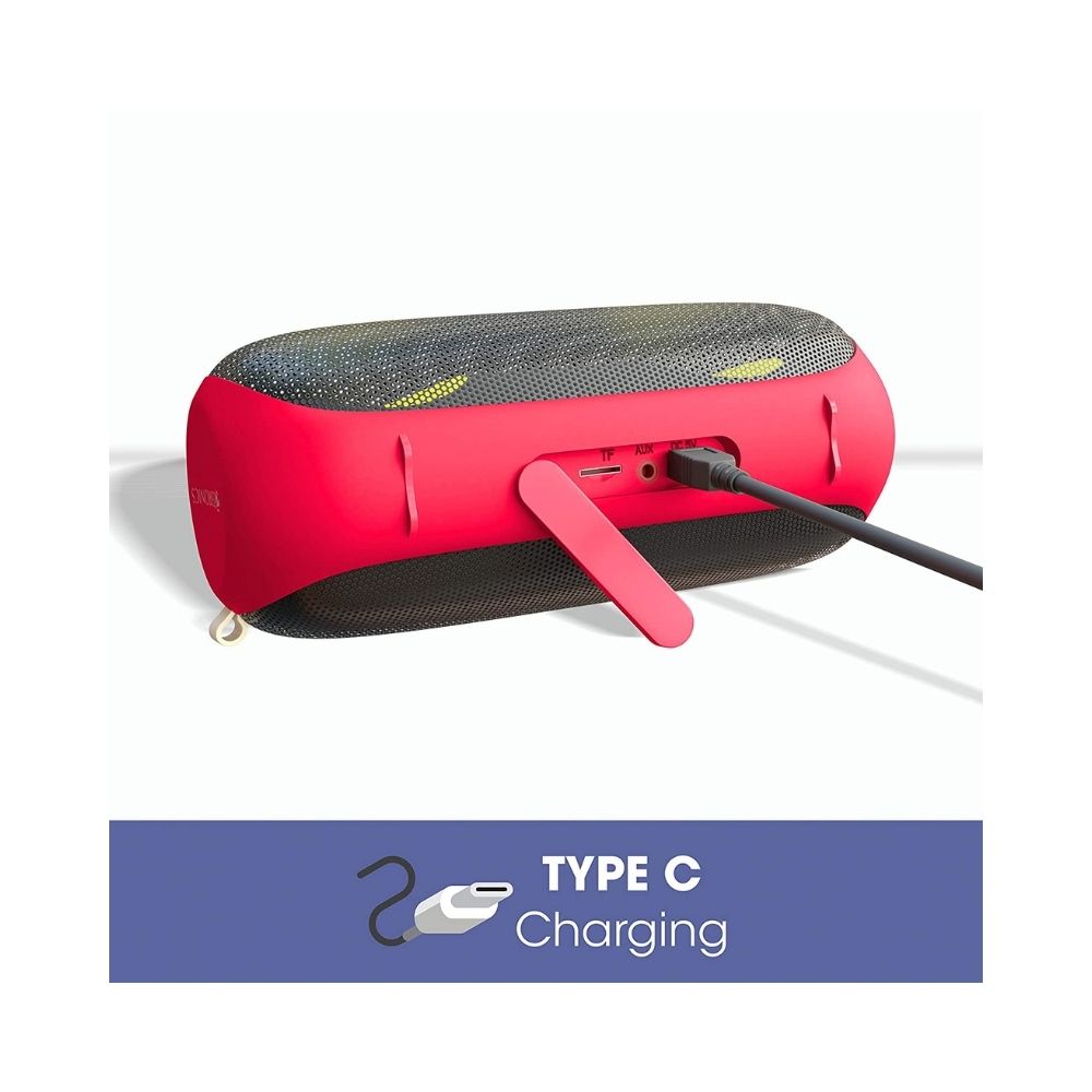 Zebronics Zeb-Music Bomb X Wireless 20W Portable Speaker (Red)