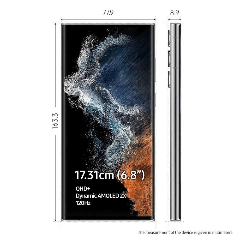 Samsung Galaxy S22 Ultra 5G (Phantom White, 12GB, 256GB Storage)