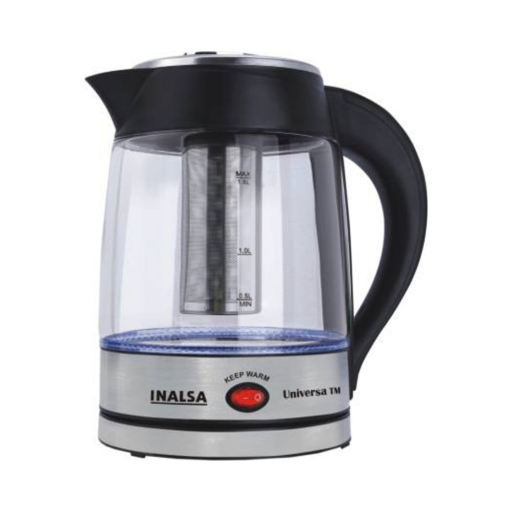 Inalsa Universa TM Electric Kettle  (1.8 L, Glass, Black)