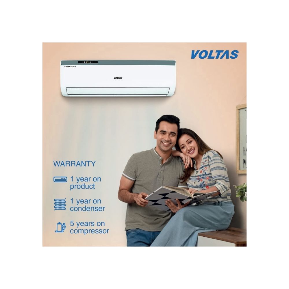 Voltas 1.5 Ton 3 Star Split AC (183EZA, White)