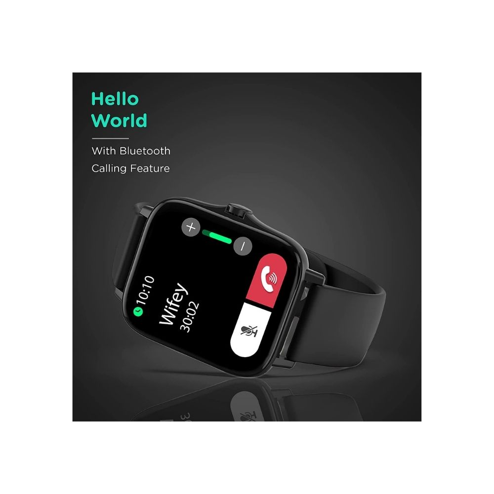 Pebble Cosmos, Bluetooth Calling smartwatch 1.7' HD Screen with SPO2(Space Black)