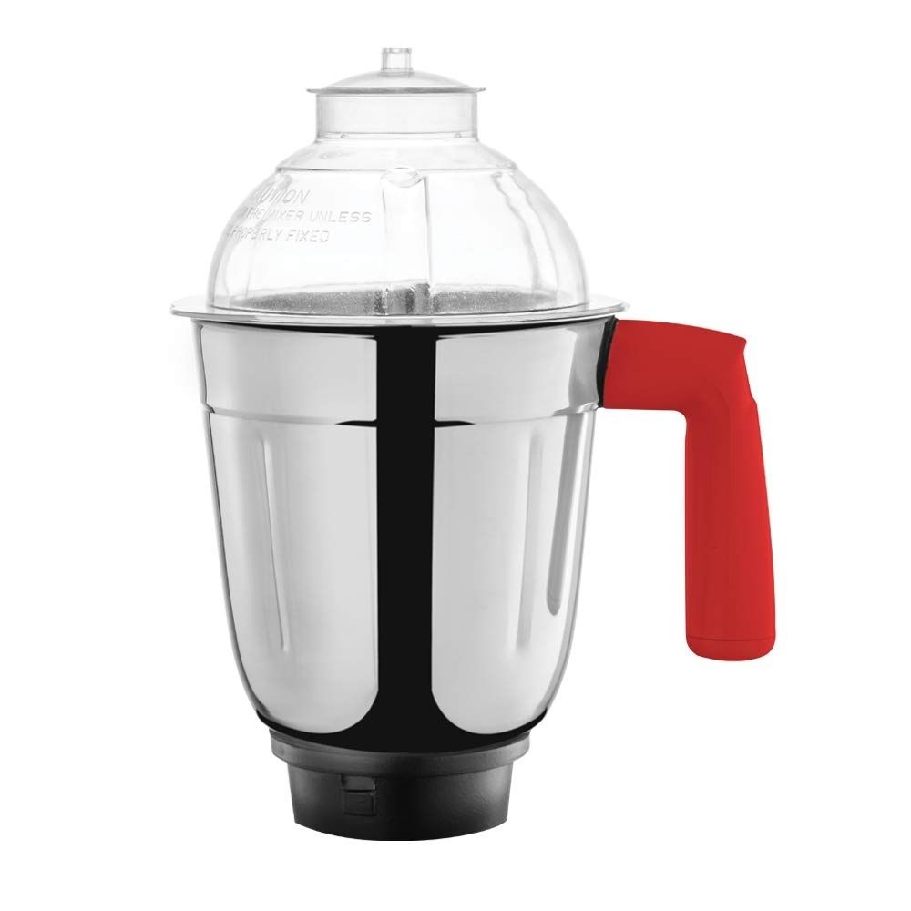 Borosil - ARO(750 Watts) Mixer Grinder with 3 Stainless Steel Jar, Red