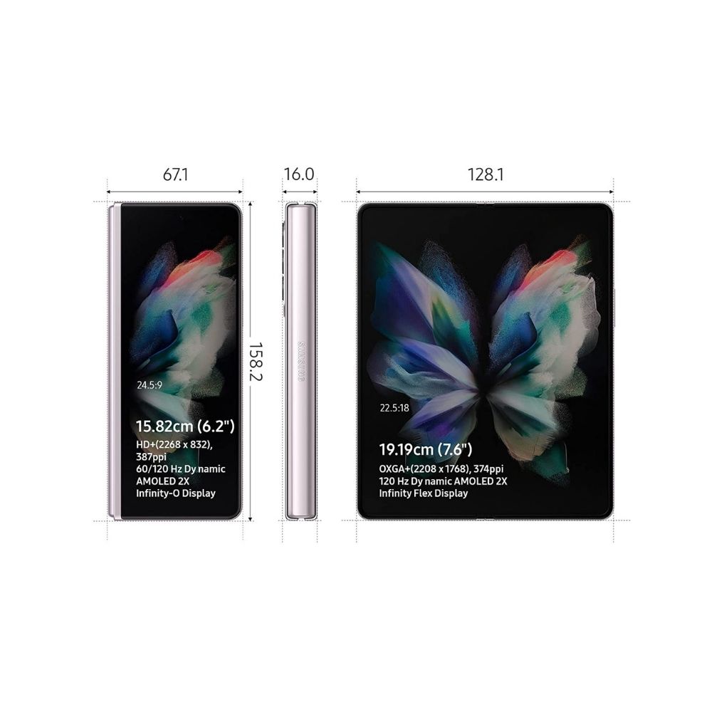 Samsung Galaxy Z Fold3 5G (Phantom Silver, 12GB RAM, 256GB Storage)
