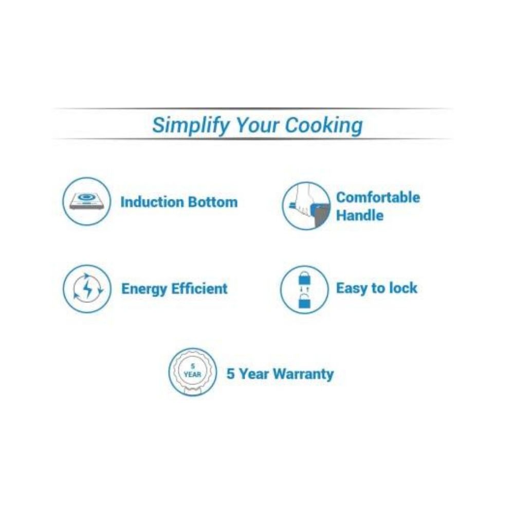 Prestige Deluxe Plus 7.5 L Induction Bottom Pressure Cooker  (Aluminium)