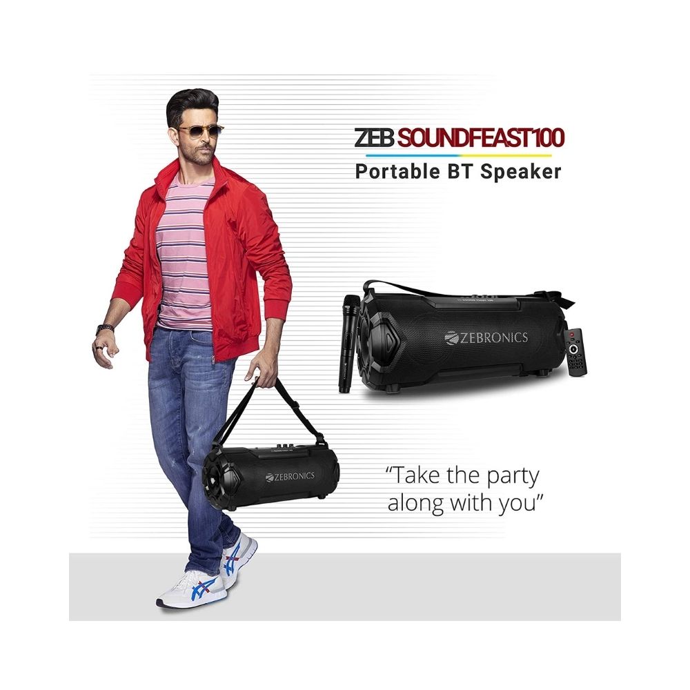 Zebronics Zeb-Sound Feast 100 Wireless Bluetooth 26W   Speaker