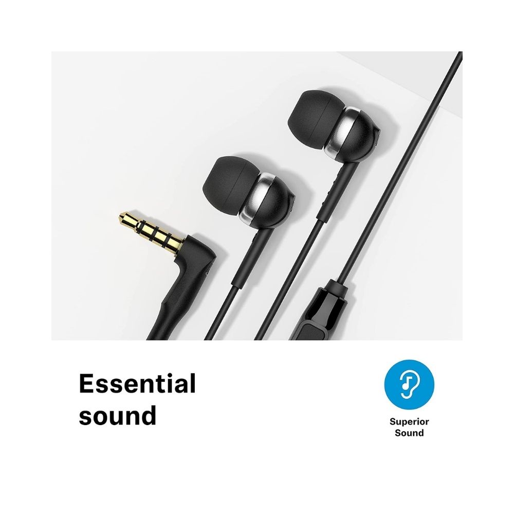Sennheiser CX 80S Wired Headset (Black, In the Ear)