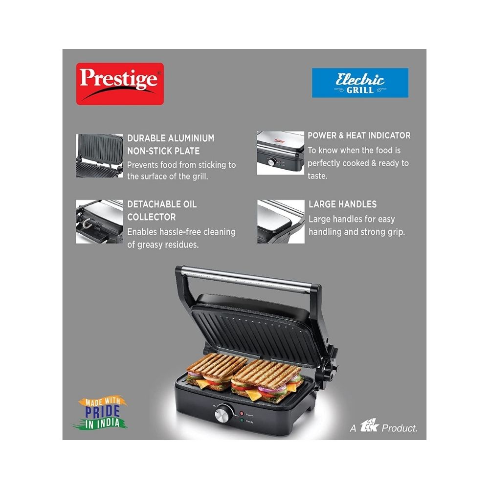 Prestige PEG 4.0 2000 W Pop Up Toaster  (Black)