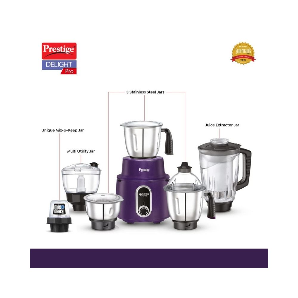 Prestige Delight Pro 750W Mixer Grinder