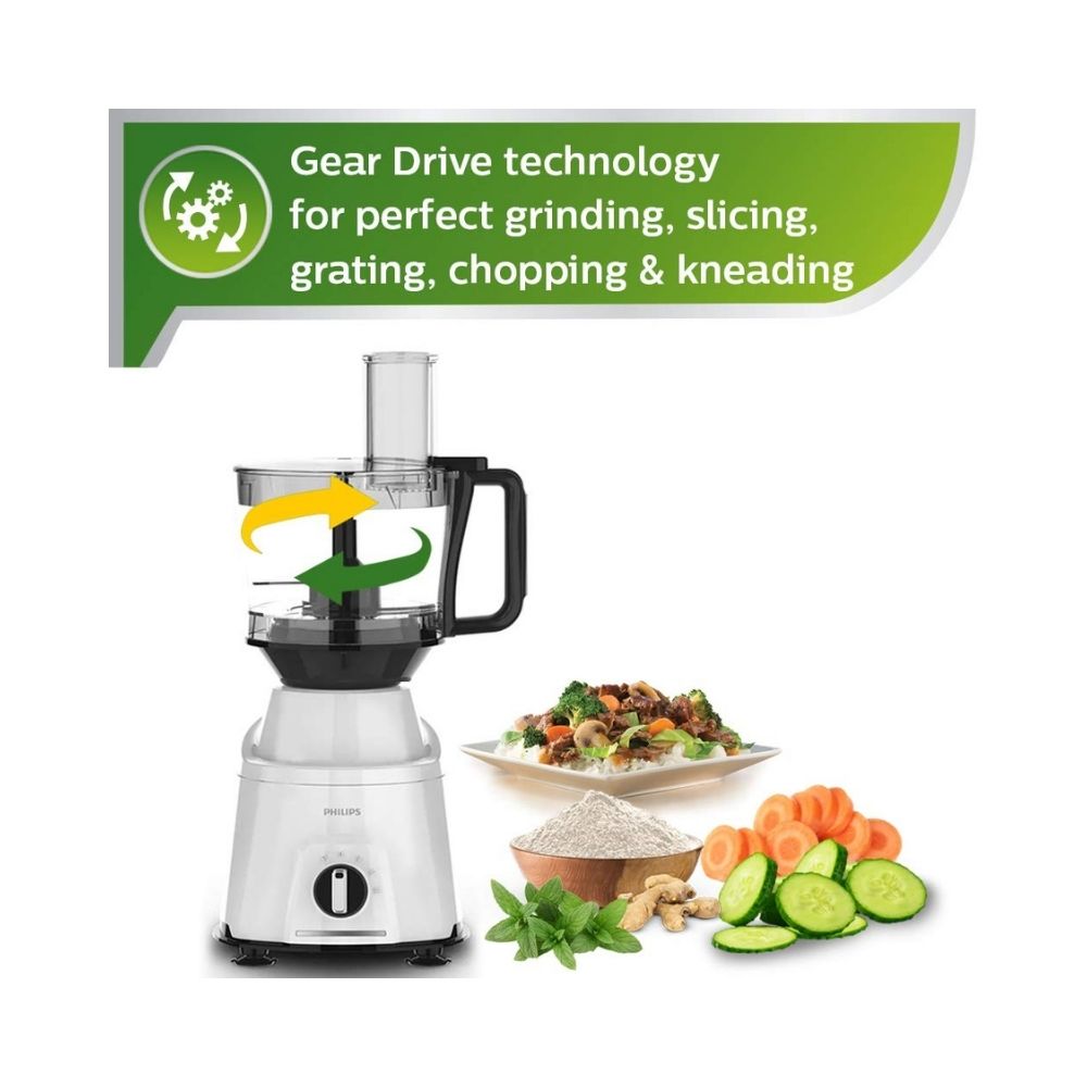 Philips HL7763 750 W Food Processor  (White)