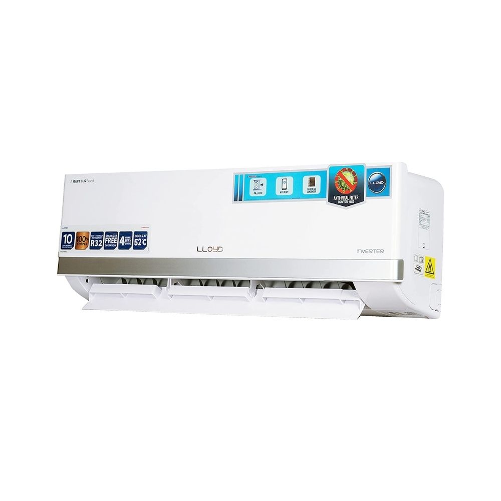 Lloyd 1.5 Ton 3 Star Inverter Split AC (GLS18I36WSBP, White)