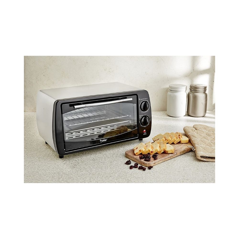 Prestige 9-Litre POTG 9 PC (41456) Oven Toaster Grill (OTG)  (Black, Grey)