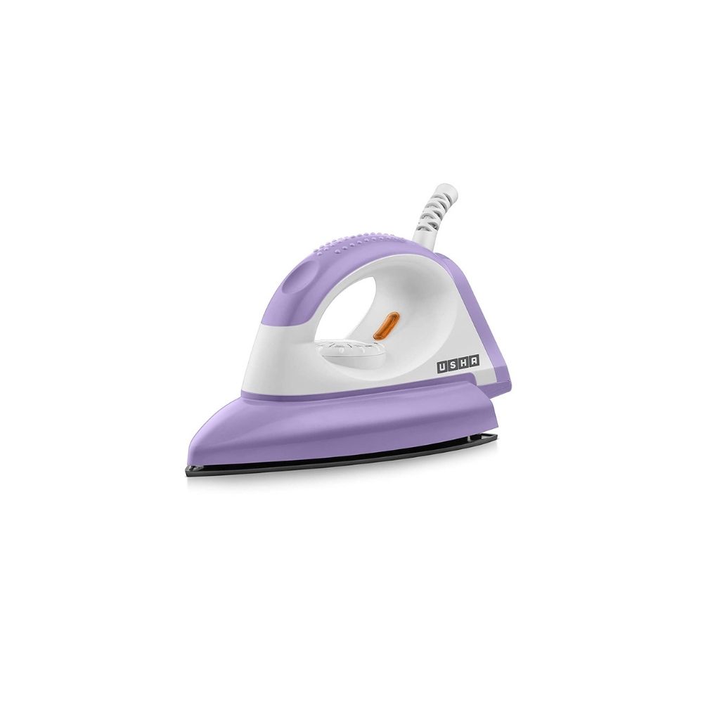 Usha Armor AR1100WB 1100 W Dry Iron with Black Weilburger Soleplate (Purple)