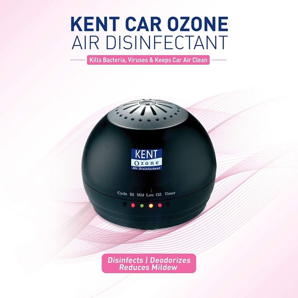 KENT Car Ozone Air Disinfectant 3.6-Watt for Car (Black)
