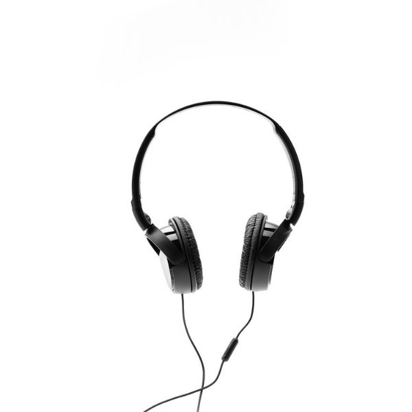 Sony MDR-ZX110AP Wired On-Ear Headphones with tangle free cable, 3.5mm Jack (Black)
