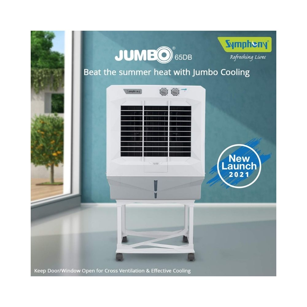 Symphony 61 L Desert Air Cooler (White, Jumbo 65DB)