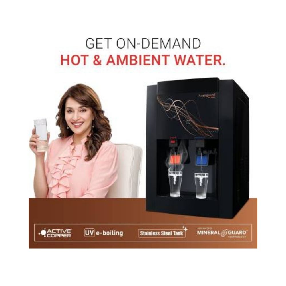 Aquaguard Blaze Hot with Stainless Steel 3.9 L RO Water Purifier  (Black)