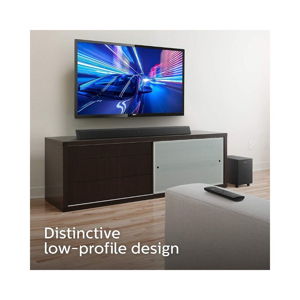 Philips Audio TAB5305/94 2.1CH 70W Bluetooth Soundbar (Black)