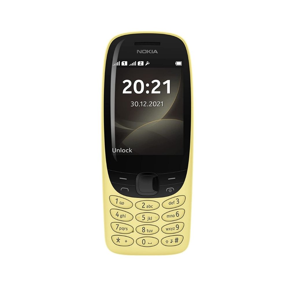 Nokia 6310 Dual SIM Feature Phone with a 2.8” Screen, Wireless FM Radio and Rear Camera | Yellow