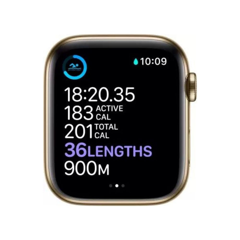 Apple Watch Series 6 GPS + Cellular, 44mm Gold Stainless Steel Case with Gold Milanese Loop M09G3HN/A