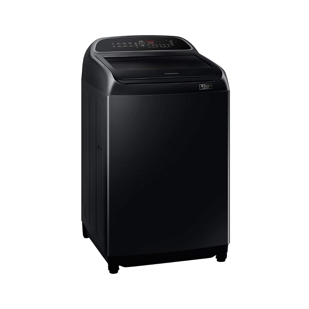 Samsung 10 Kg Inverter 5 star Fully-Automatic Top Loading Washing Machine (WA10T5260BV/TL, Black Caviar, Wobble technology)