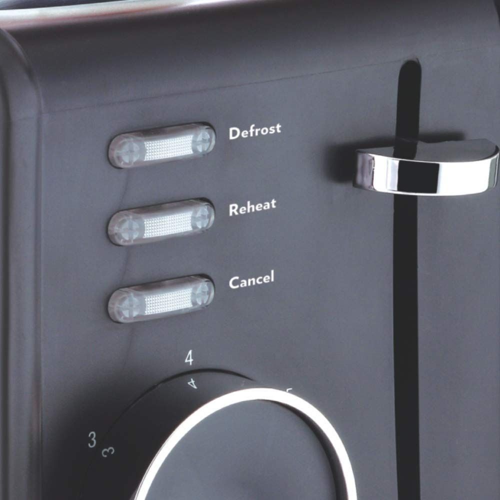 Borosil - 850-Watt Krispy Pop-up Toaster (Black)