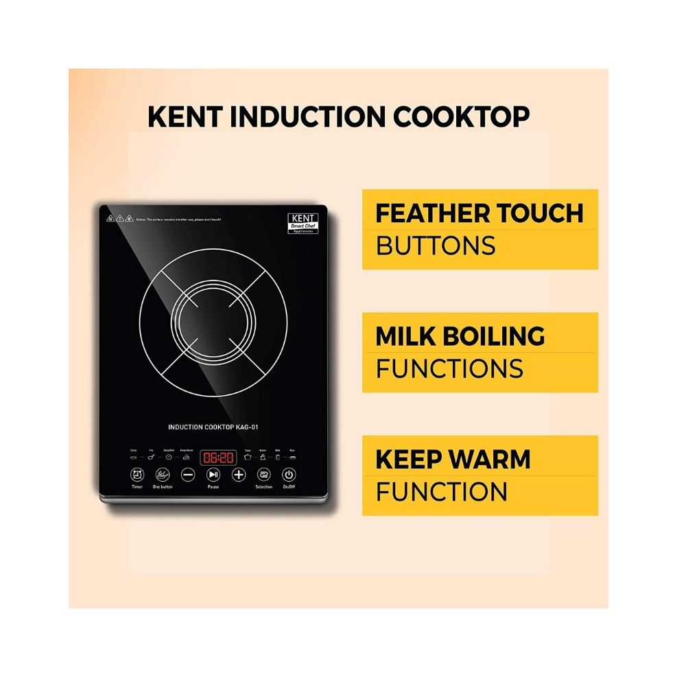 Kent 16036 Induction Cooktop  (Black, Touch Panel)