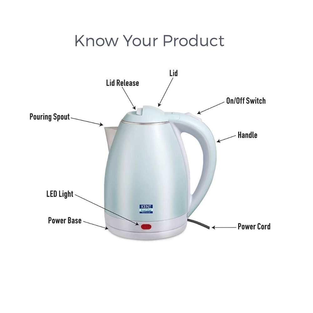 Kent Stainless Steel Amaze Electric Kettle (1.8 L)(16055)