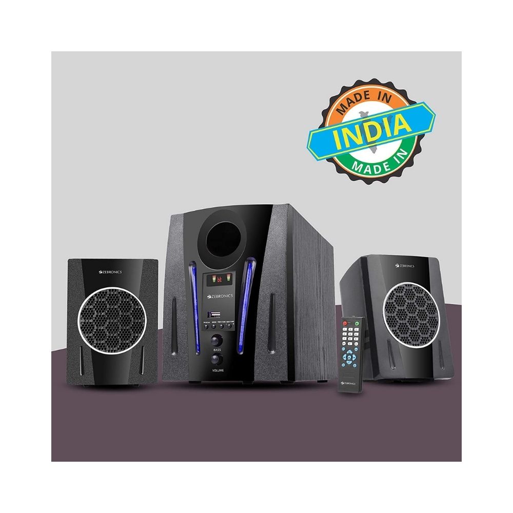 Zebronics ZEB-BT2150RUF Made in India Wireless Bluetooth Multimedia Speaker (40 Watt, 2.1 Channel)