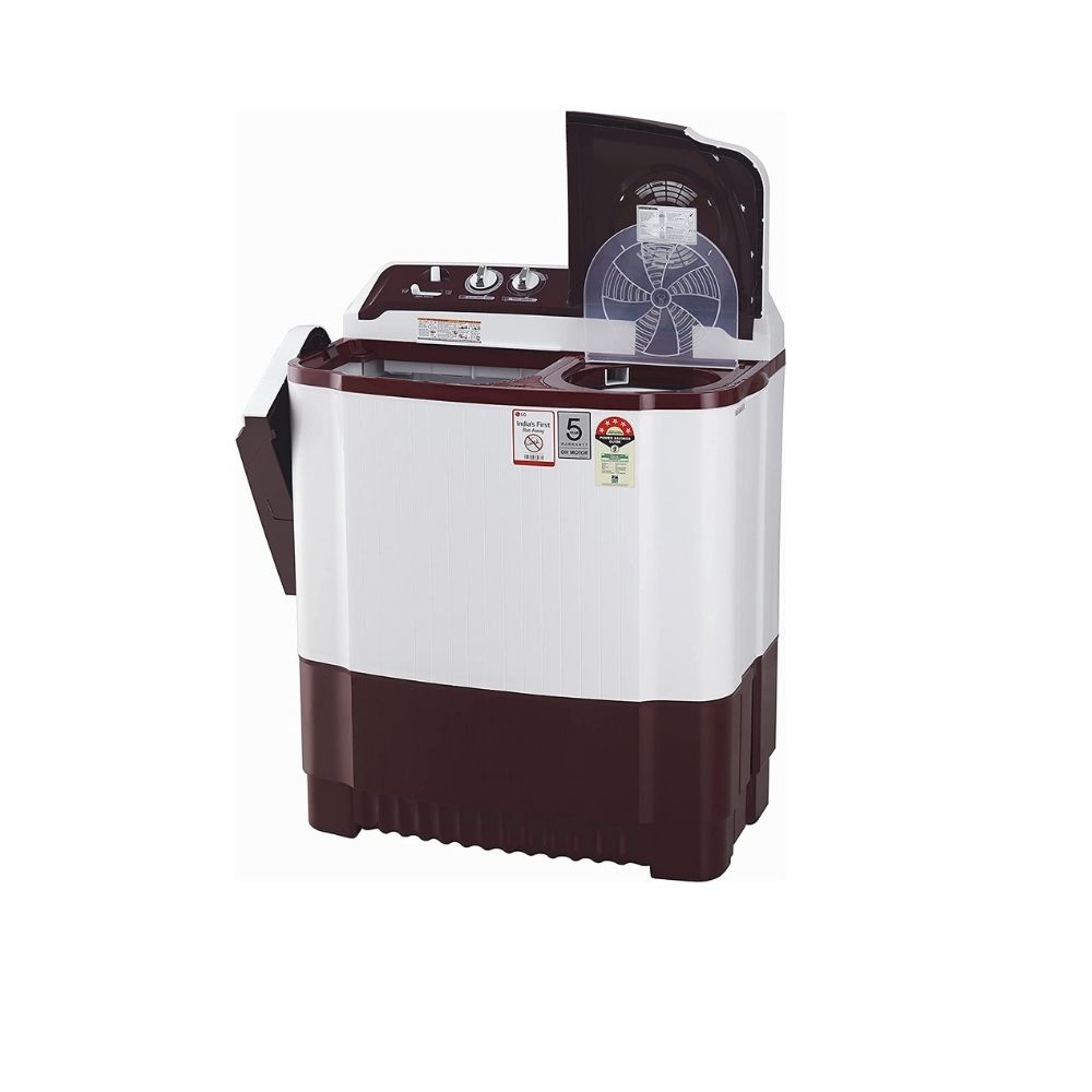 LG P8035SRAZ 8 kg Semi Automatic Washing Machine, Burgabdy red (P8035SRAZ)